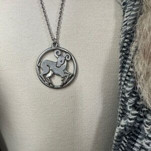 Vintage 60s Aries Zodiac Pendant